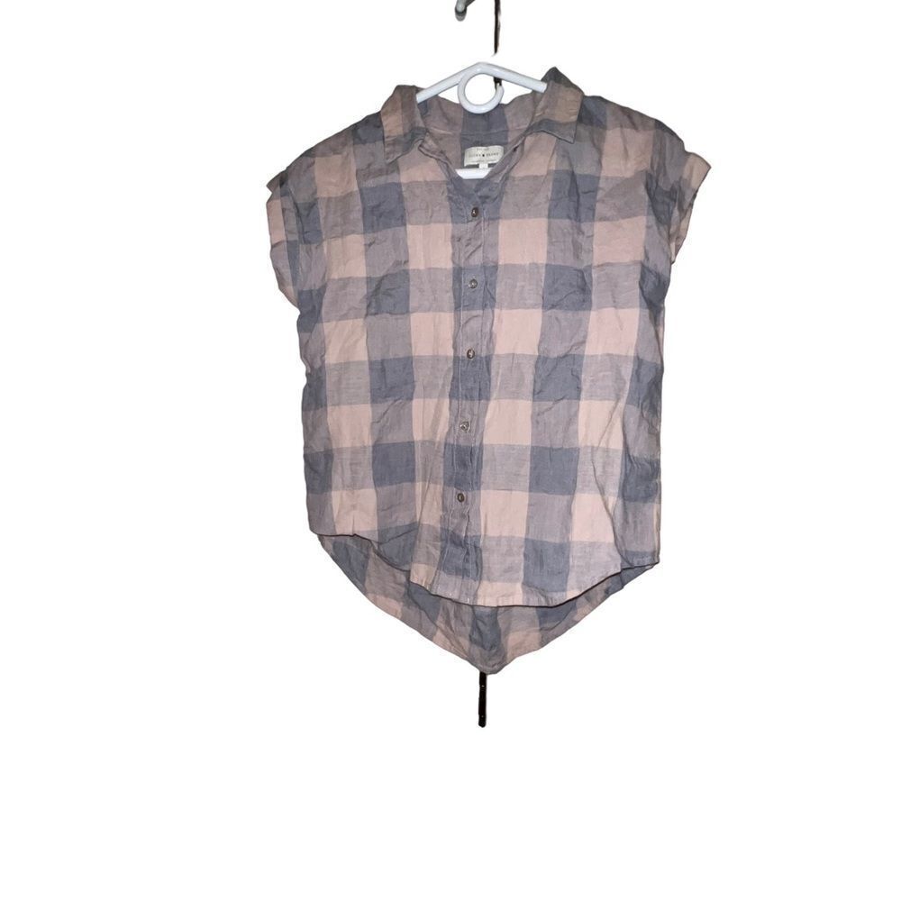 Lucky Brand Plaid Patterned Button Down S